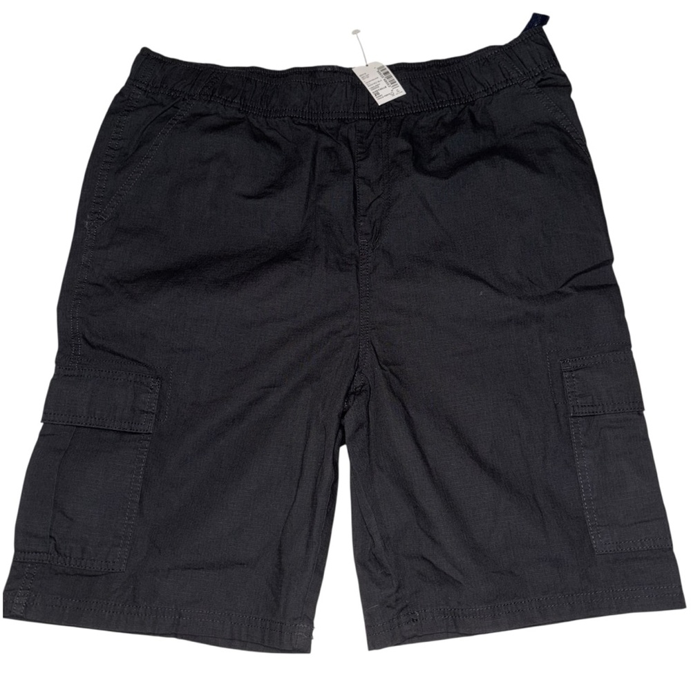 The Children's Place Boys Size 20 Husky Cargo Shorts Black  Pull on Adjustable